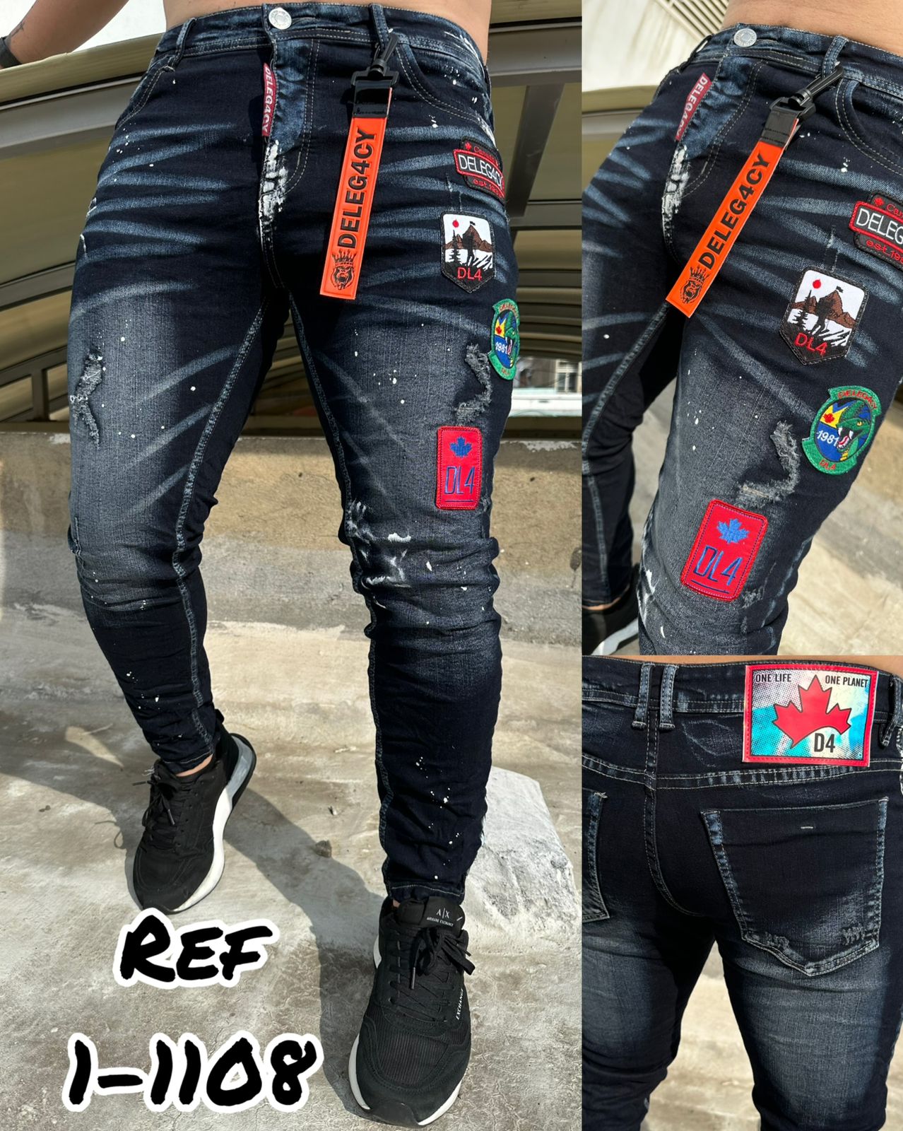 Jeans urbano slim 1-1108