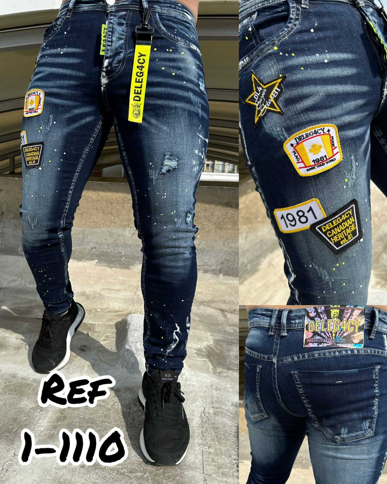 Jeans urbano slim 1-1110