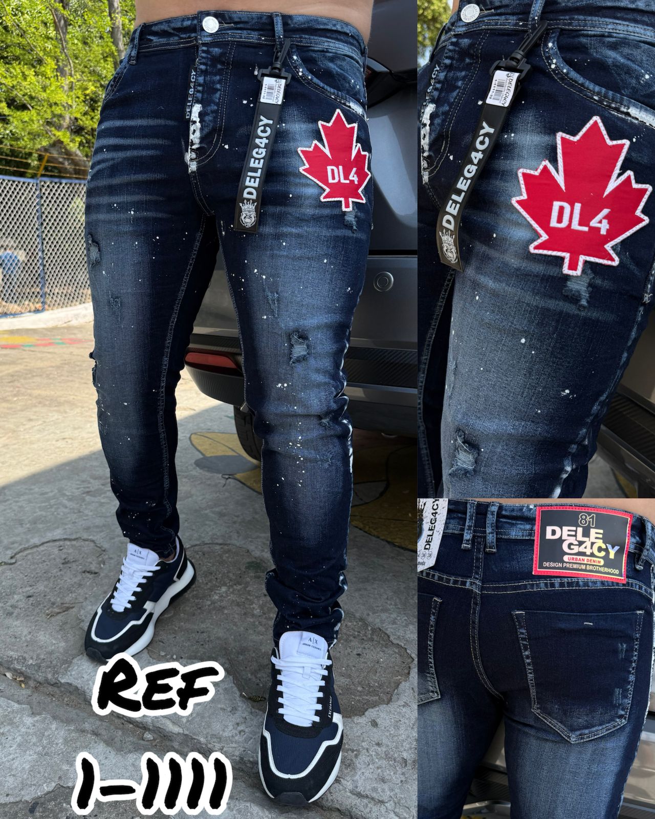 Jeans urbano slim 1-1111