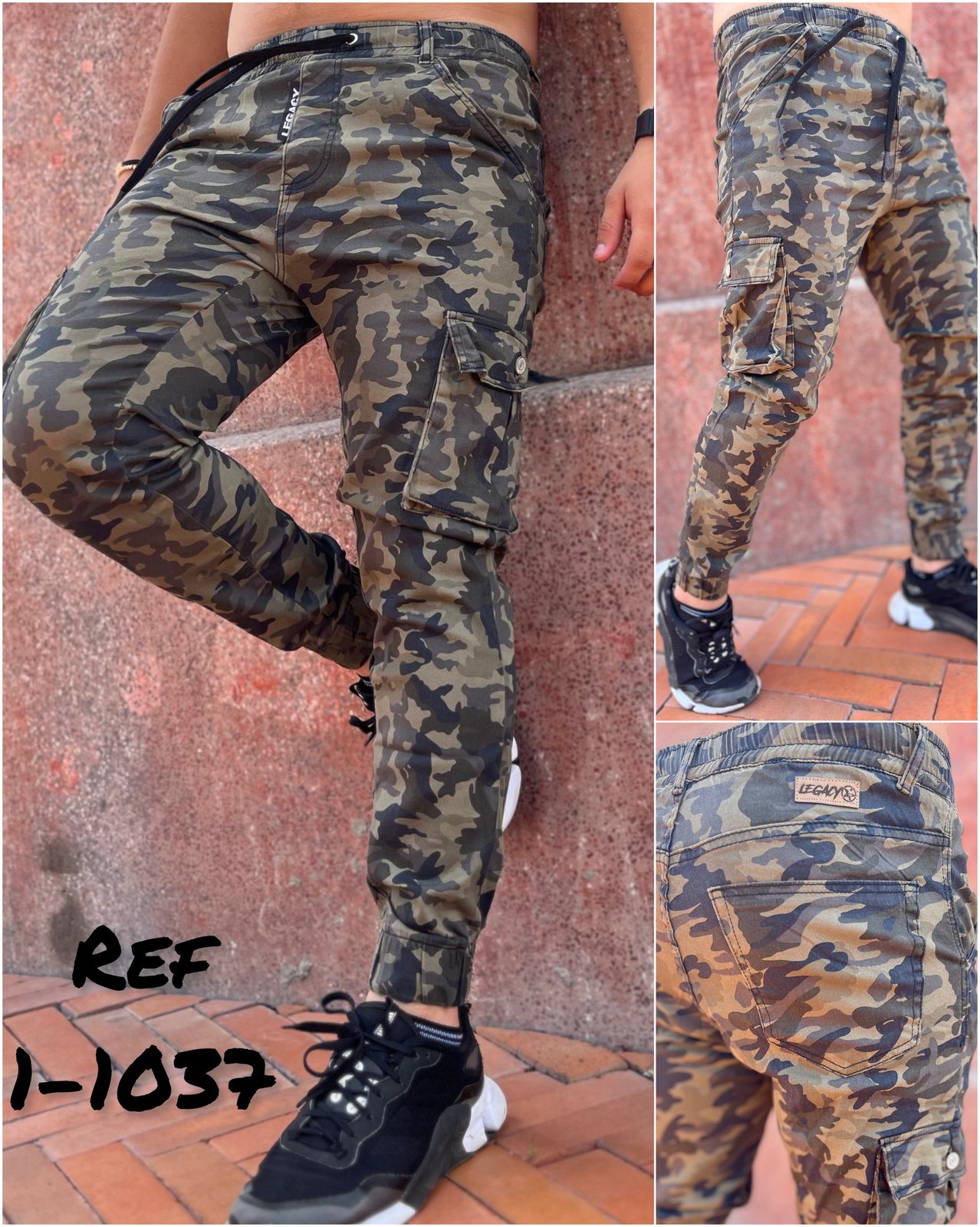 Cargo drill militar slim 1-1037